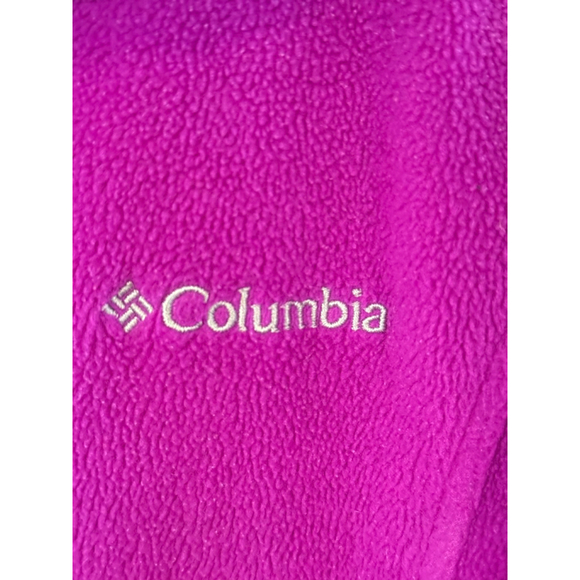 Columbia Pink Full Zip Fleece Jacket Women's Medium – Benton Springs Fast Trek S - Picture 3 of 4